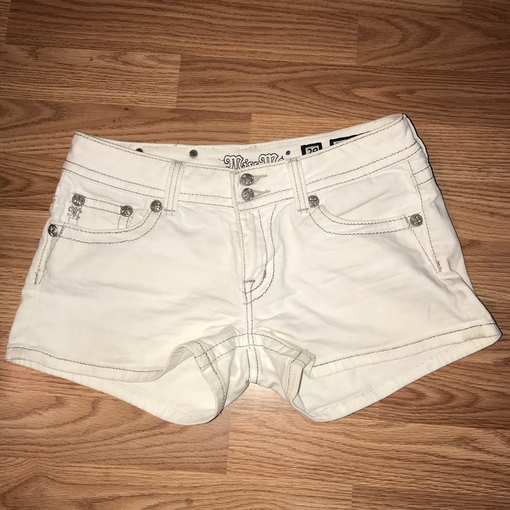 White Miss Me Shorts!